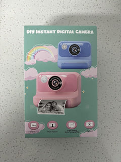 Kids Camera Instant Print, 2.4'' Instant Camera for Kids, 1080P Children Cameras with 32GB Card & 3 Rolls Photo Paper, Christmas Birthday Gifts Toys for Girls & Boys Aged 3-12 -Blue