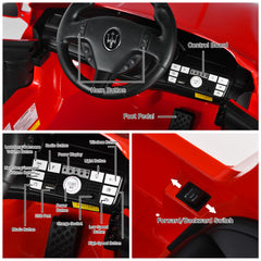 12V Electric Kids Ride on Car for 3+ Years Old Boys Girls