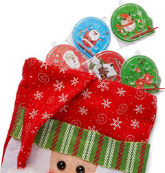 - 50 Mini Christmas Pinball Toy Games, 6Cm - Assorted Festive Designs for Kids, Christmas Crackers, Stocking Party Gift Bag Fillers and Favours