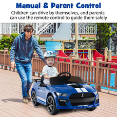 12V Kids Ride on Car Electric Licensed Ford Mustang Shelby GT500 for Kids Aged 3-8