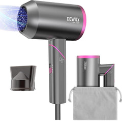 Hair Dryer Travel Hairdryers for Women Men- Powerful Foldable Ironic Hair Dryers for Curly Hair and Straight Hair，Small Blow Dryer for Women Men, Fast Drying