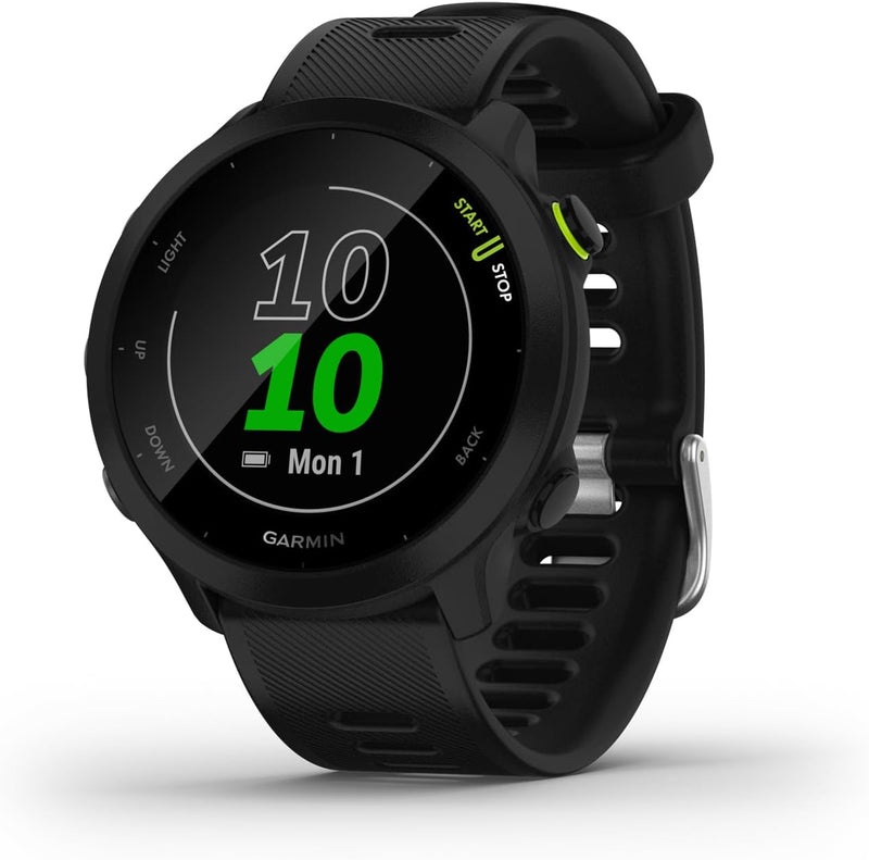 Forerunner 55 - Lightweight GPS Running Smartwatch with Easy-to-Use Features, Training Guidance, and Safety Tracking