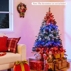 Artificial Christmas Tree Hinged Xmas Tree with Branch Tipsa and Natural Pine Cones