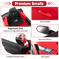 12V Kids Ride on Car Electric Licensed Ford Mustang Shelby GT500 for Kids Aged 3-8