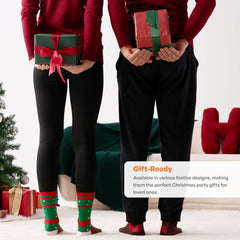 Festive  12 Pairs Christmas Crew Socks for Women - Perfect Holiday & Birthday Gift!