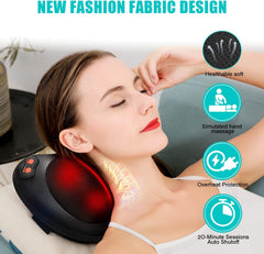 Ultimate Shiatsu Back Neck Massager Pillow with Heat - Deep Tissue Relief for Home & Car