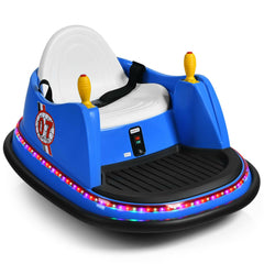 Kids Ride-On Bumper Car with Colorful Flashing Lights and Music