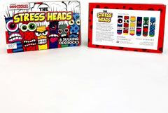 Stress Heads Gift Box: 6 Fun Monster-Themed Odd Socks for Men - Perfect for Birthdays, Father's Day & Christmas!