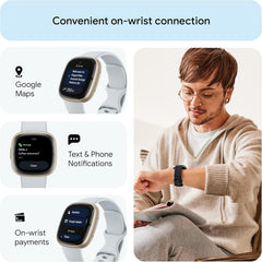 Google  Sense 2 Smartwatch - Advanced Health & Fitness Tracker with Built-In GPS, 6-Day Battery Life, Compatible with iOS & Android