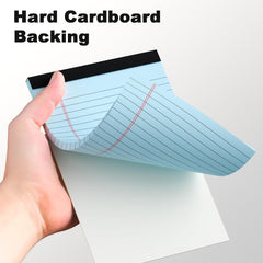 5Pcs Small Note Pads 5X8 Notebook College Ruled Legal Pads Color Notepads 5 Pack Study Back Writing Pads 5 X 8 Perforated Narrow Ruled Pads of Paper for School & Office Supplies 30 Sheets/Pack