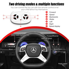 12V Electric Kids Ride on Car with 2 Motors and Remote Control