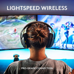 G435 LIGHTSPEED & Bluetooth Wireless Gaming Headset, Ultra Lightweight 165G Over-Ear Headphones, Built-In Mics, 18H Battery, Compatible with PC, PS4, PS5, Nintendo Switch & Switch 2 - Black