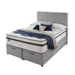 Geltex Ultraflex 3000 Mattress & Full Ottoman Divan in Slate Grey, 2 Firmness Ratings in 3 Sizes
