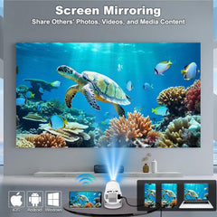 HY300 PRO+ 2025 | 1080P Full HD Wifi Projector with Android 11.0 – 12000 Lumens Portable Home Theater & Outdoor Movie Projector | Screen Mirroring for Ios/Android | Gaming & HDMI Compatible