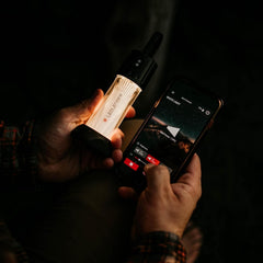 ML6 Connect Warm Light - LED Rechargeable, Bluetooth, Remote Control Camping Light, Powerful 750 Lumen, Tent Lantern for Camping, Rubber Hook and Magnet for Mounting, up to 180 Hours Battery