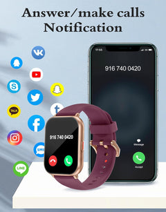Smart Watch Answer Dial Call,Smart Watches for Women Men HD Touch Screen Fitness Watch with Spo2-Monitor Heart Rate Sleep Monitor Pedometer Watch Multi Sports Mode for Android Ios