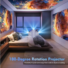 HY300 PRO+ 2025 | 1080P Full HD Wifi Projector with Android 11.0 – 12000 Lumens Portable Home Theater & Outdoor Movie Projector | Screen Mirroring for Ios/Android | Gaming & HDMI Compatible