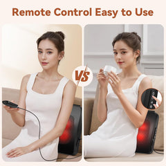 3D Deep Tissue Back and Neck Massager with Heat - Shiatsu Massage Pillow for Ultimate Relaxation, Perfect Gift for Men and Women with Remote Control