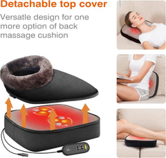 2-in-1 Shiatsu Foot & Back Massager with Heat - Ultimate Kneading Comfort for Feet & Back, Perfect Gift for Men & Women