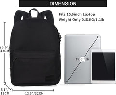 Lightweight Casual Backpack for Men and Women, Water-Resistant Mens Backpack, Rucksack for Men, School Bag for College, School Backpack for Boys and Girls