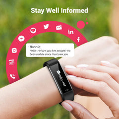 Waterproof Fitness Tracker with Sleep Monitor, Step & Calorie Counter - Perfect for Active Men & Women!