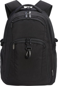 17-Inch Laptop Backpack, Water Resistant Rucksack for Business Travel, Work or School, Padded Shoulder Straps, Black