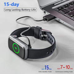 Slim Fitness Tracker - Monitor Blood Oxygen, Blood Pressure, Heart Rate & Sleep - Waterproof Activity Watch with Step Tracker & Pedometer for Men & Women