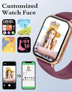 Smart Watch Answer Dial Call,Smart Watches for Women Men HD Touch Screen Fitness Watch with Spo2-Monitor Heart Rate Sleep Monitor Pedometer Watch Multi Sports Mode for Android Ios
