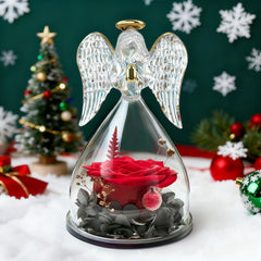 Eternal Rose Gift - Preserved Real Rose in Glass for Women, Perfect Birthday, Anniversary, and Valentine's Day Gift for Mum, Girlfriend, or Wife